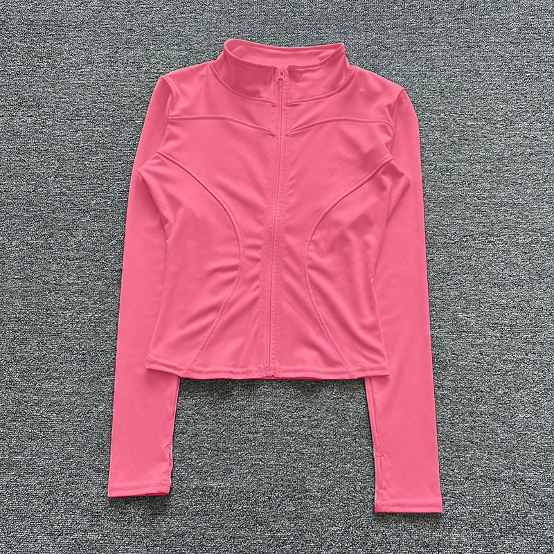 Yoga Clothes Sports Jacket Women's Tight Long-sleeved Quick-drying Breathable Top