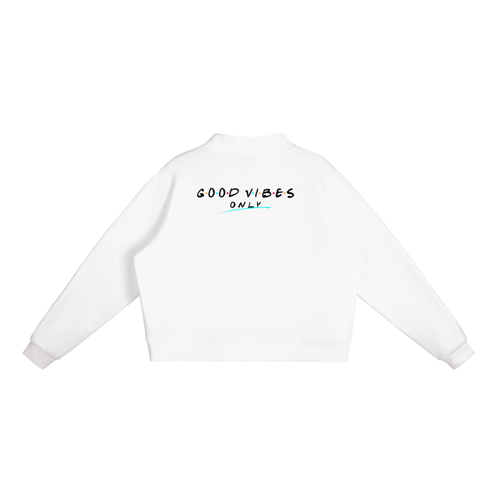 Pruzora, Fleece Mock,Mock-Neck Crew Sweatsh