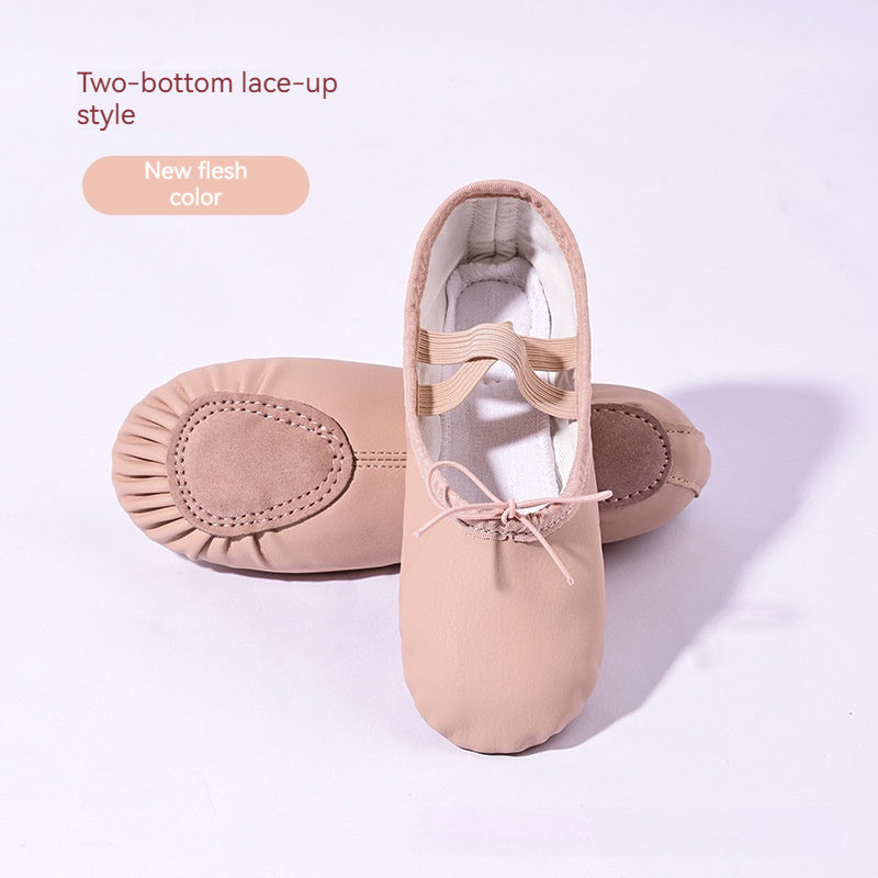 Soft-soled PU Leather Ballet Shoes For Men And Women