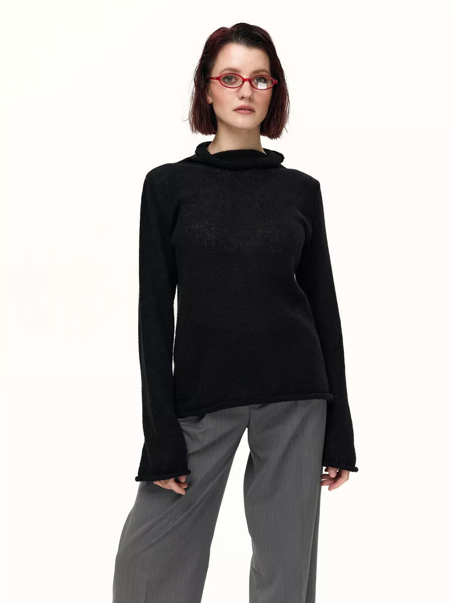 Hollow Out Sweater Women  INS Style Soft Loose Knit Long Sleeve Cover-Up