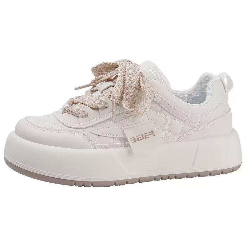 Retro Hong Kong Style Thick Sole Casual Board Shoes For Women