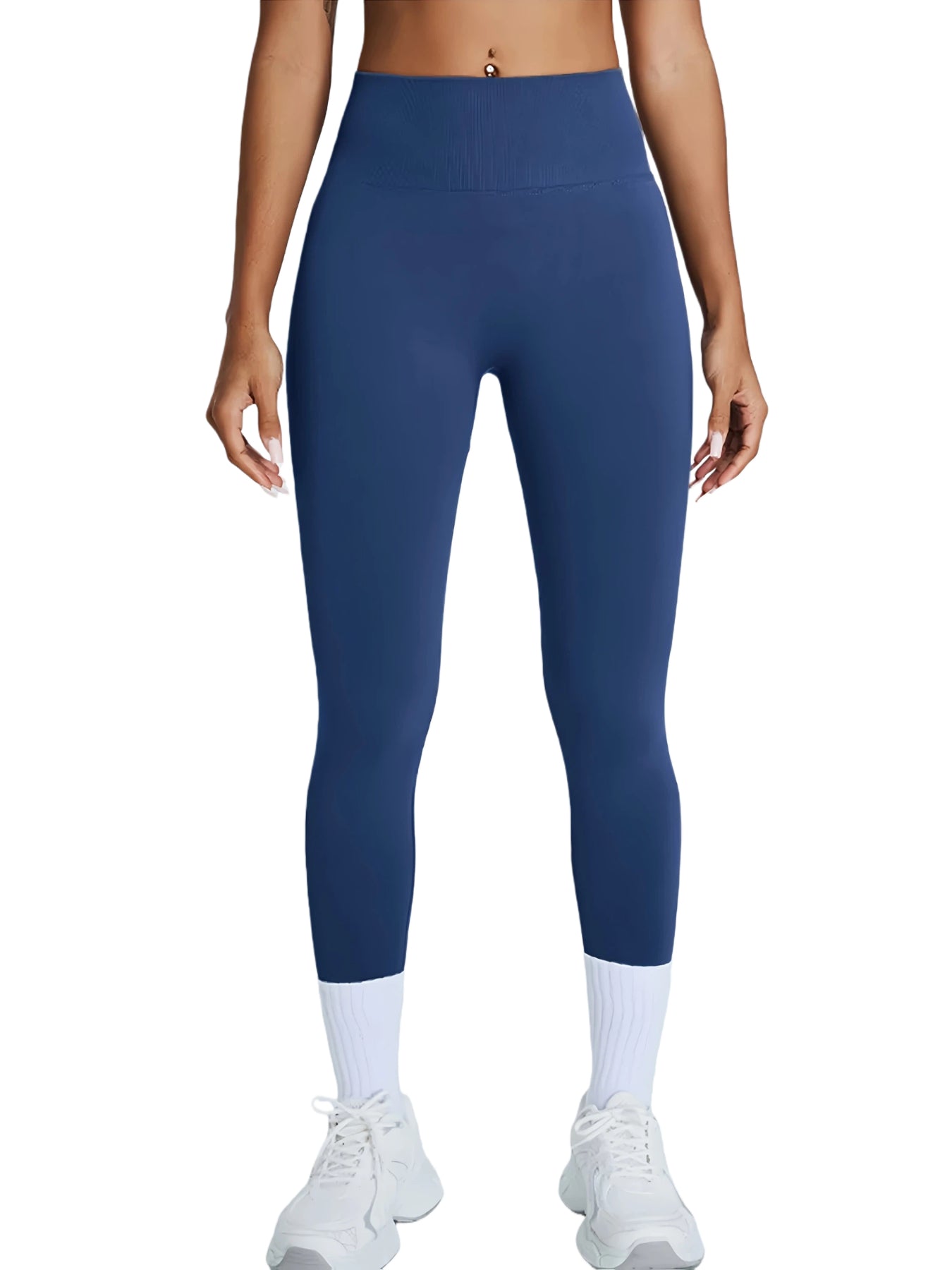 Women's High Waisted Seamless Leggings - Butt Lifting & Tummy Control Yoga Pants, Non-See Through Workout Leggings With Soft Compression, Solid Color Activewear