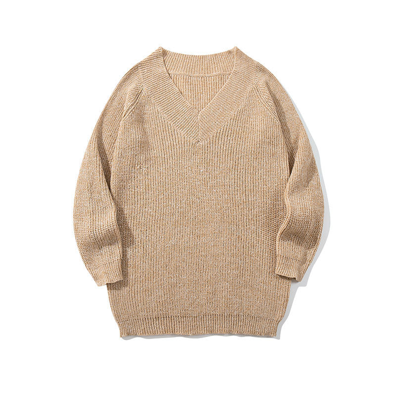 Maglione Unisex Retrò Tinta Unita Casual