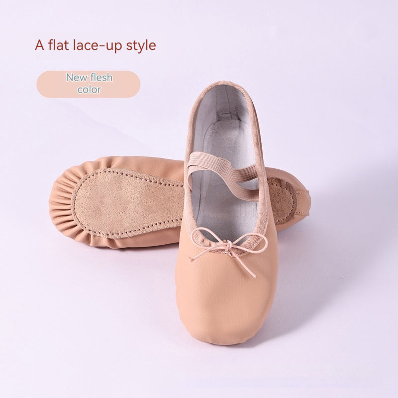 Soft-soled PU Leather Ballet Shoes For Men And Women