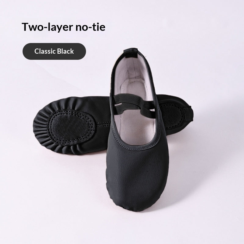Soft-soled PU Leather Ballet Shoes For Men And Women