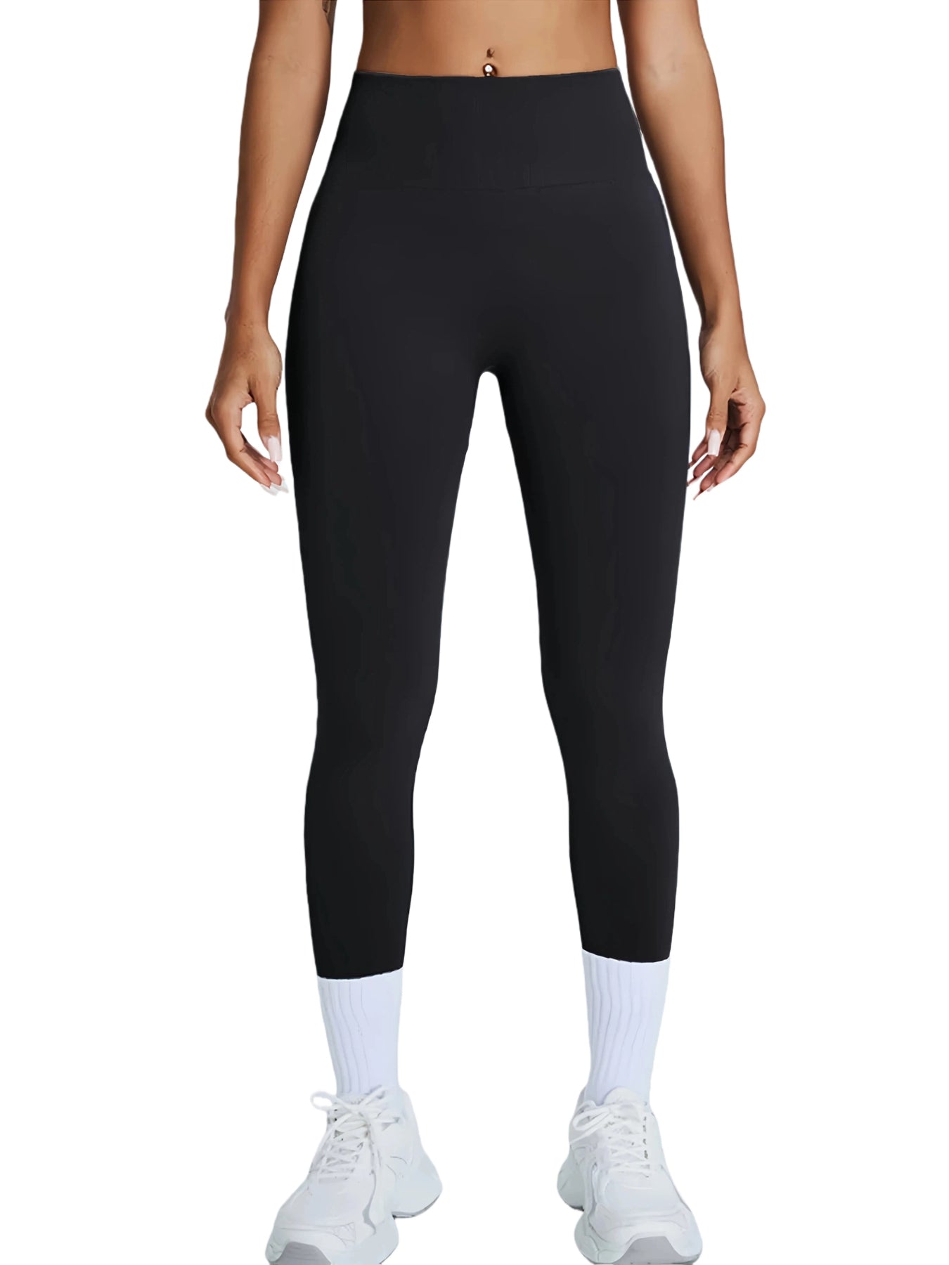 Women's High Waisted Seamless Leggings - Butt Lifting & Tummy Control Yoga Pants, Non-See Through Workout Leggings With Soft Compression, Solid Color Activewear