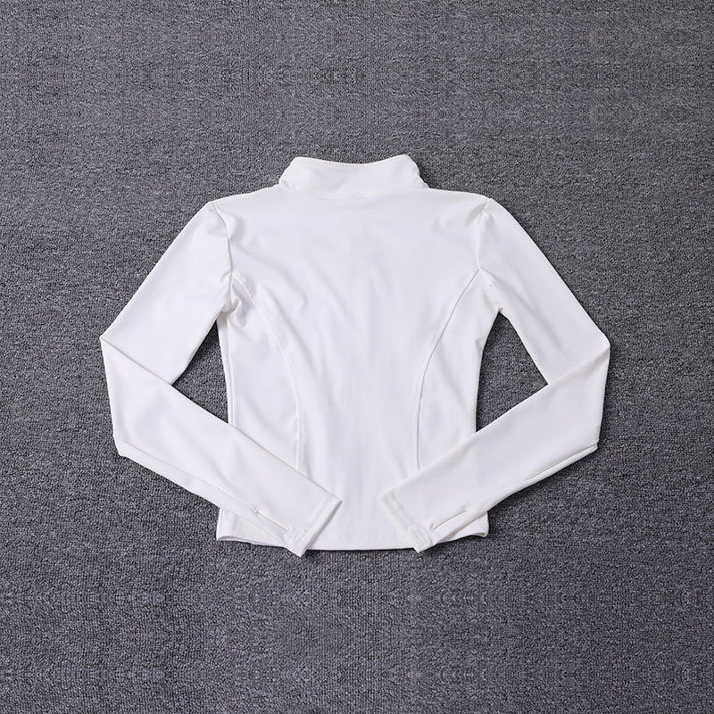 Yoga Clothes Sports Jacket Women's Tight Long-sleeved Quick-drying Breathable Top