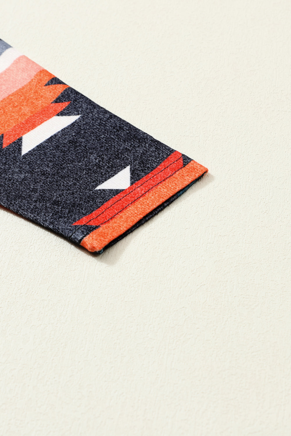 Cardigan Donna Arancione Stampa Azteca