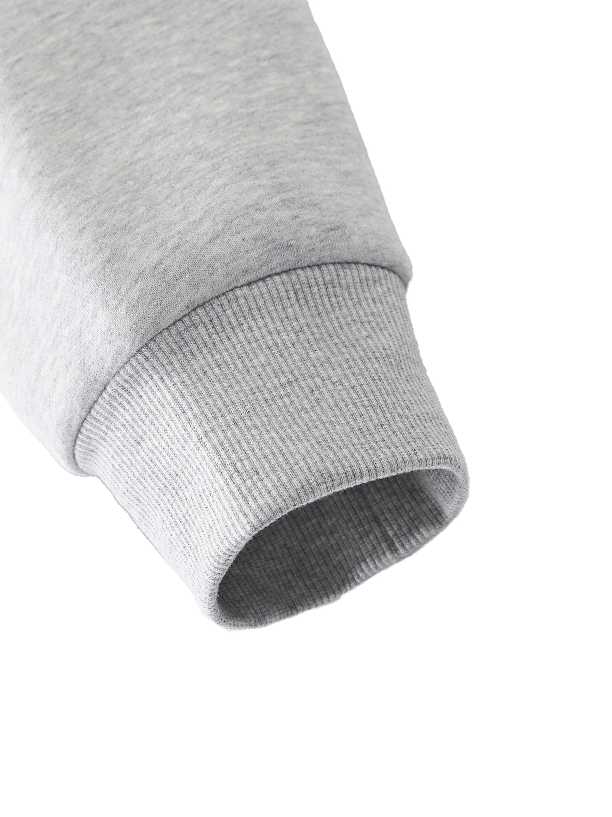 Pruzora Essential Fleece Mock-Neck Crew Sweatshirt