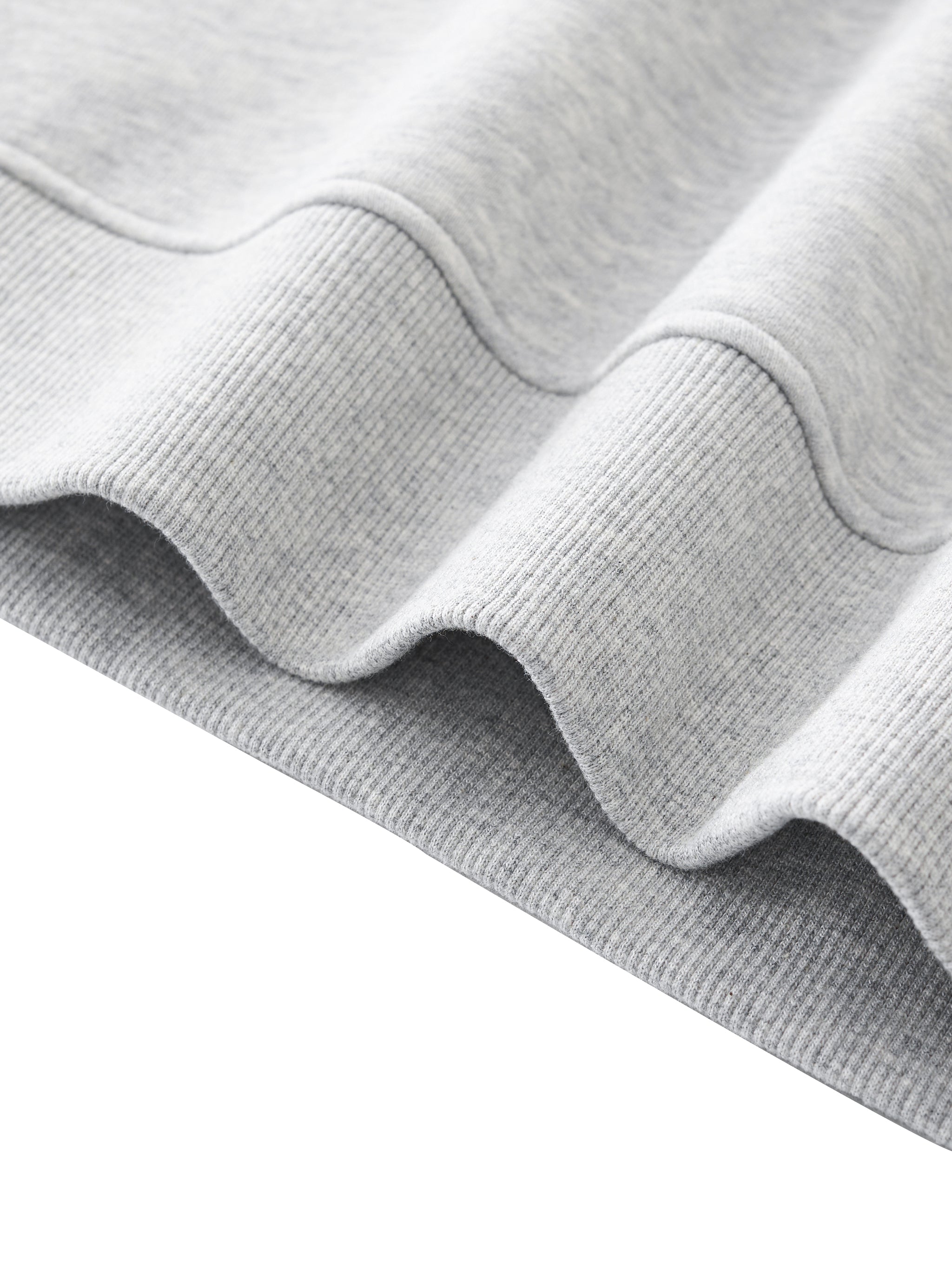 Pruzora Essential Fleece Mock-Neck Crew Sweatshirt