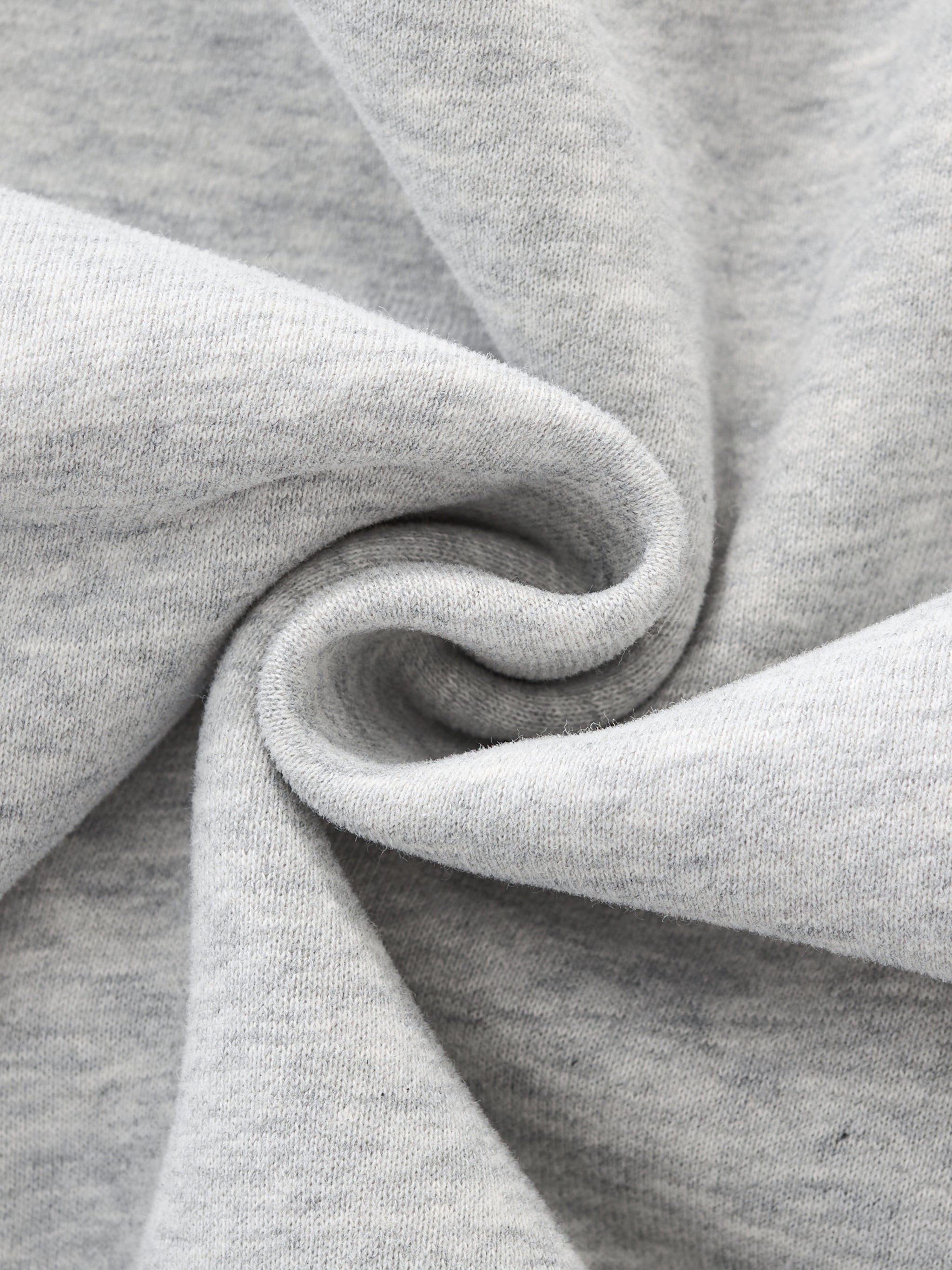 Pruzora Essential Fleece Mock-Neck Crew Sweatshirt